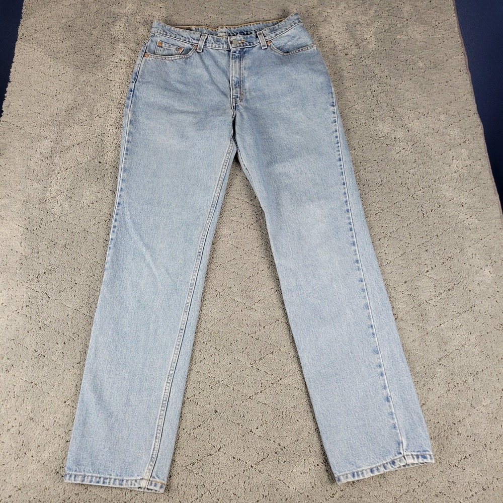 Vintage Levis 512 Jeans Womens 13 JR Blue Slim Fit Straight Leg High Rise 90s